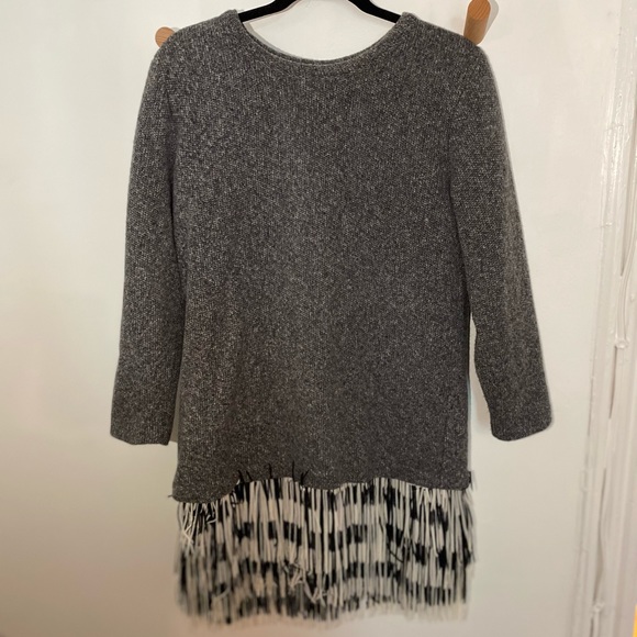 J. Crew Fringe Hem Sweater Dress - Picture 2 of 4